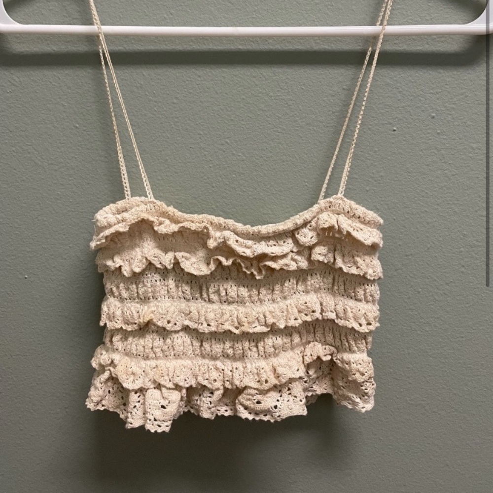 Zara crochet crop top